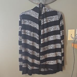 AB Studio Black and White Knit Cardigan